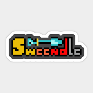 sweendle text logo Sticker